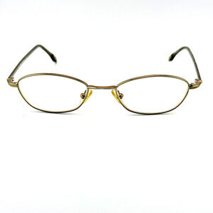 Saks Fifth Avenue Eyeglasses Frame S5A145-EP1 Unisex Gold Metal Oval 48-18 12208